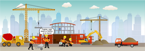 Frajírek, zase spadl ze žebříku. 
Je to marný!