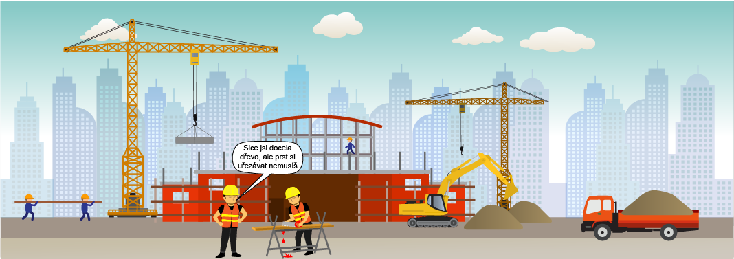 Sice jsi docela dřevo, ale prst si 
uřezávat nemusíš.